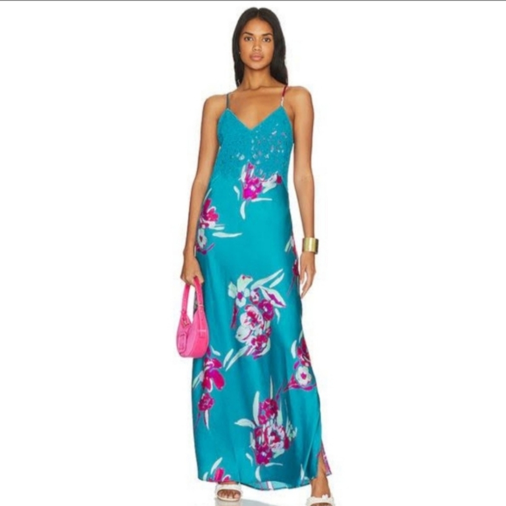Free People Forever Yours Floral‎ Slip Dress Size XS